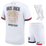 Maillot PSG Kit Enfant Extérieur Champions d'Europe 2026
