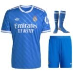 Maillot Kit Enfant Real Madrid Third Bleu 2025/26