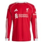 Maillot Liverpool Domicile 2025/26 Manches Longues