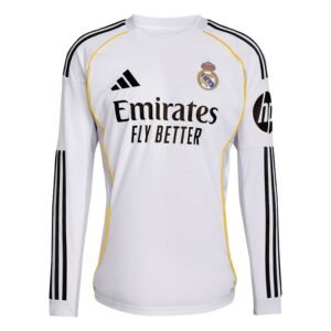Maillot Real Madrid Domicile 2025/26 Manches Longues