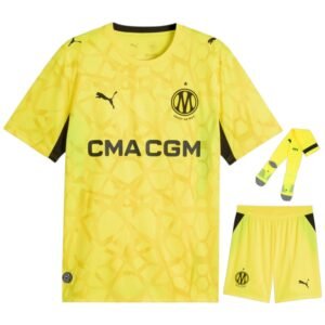 Maillot Gardien Kit Enfant Marseille Jaune 2026/27