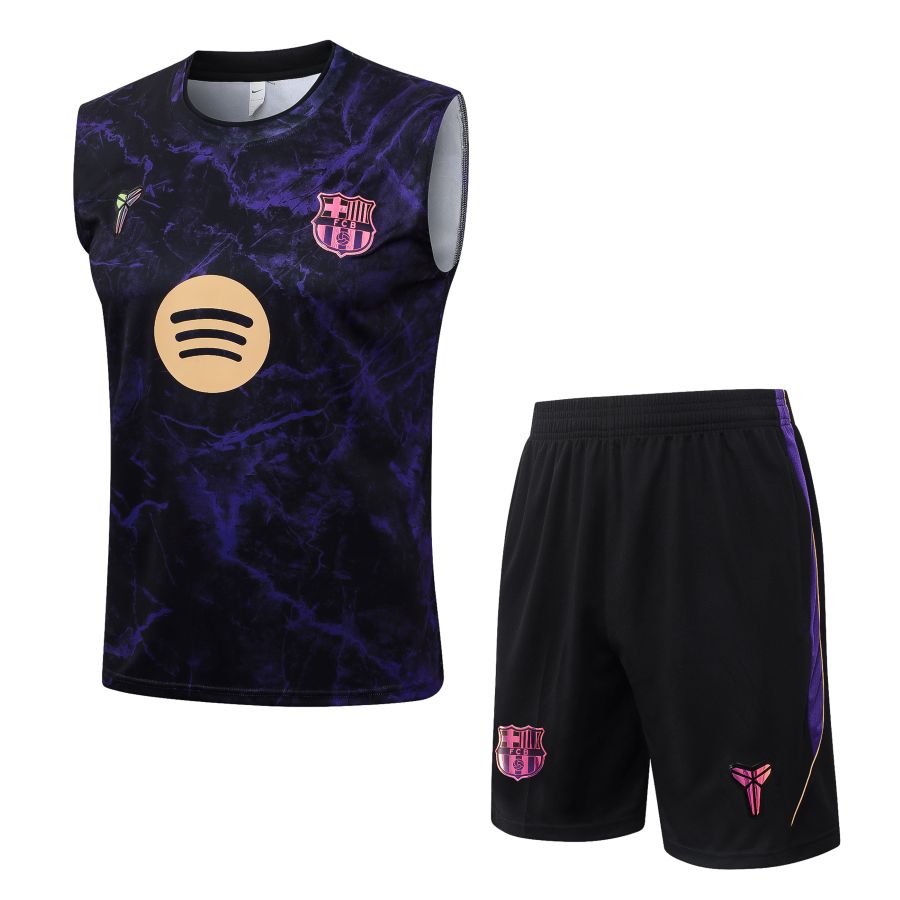 Singlet Short Barca 2026/27 Zwart Paars