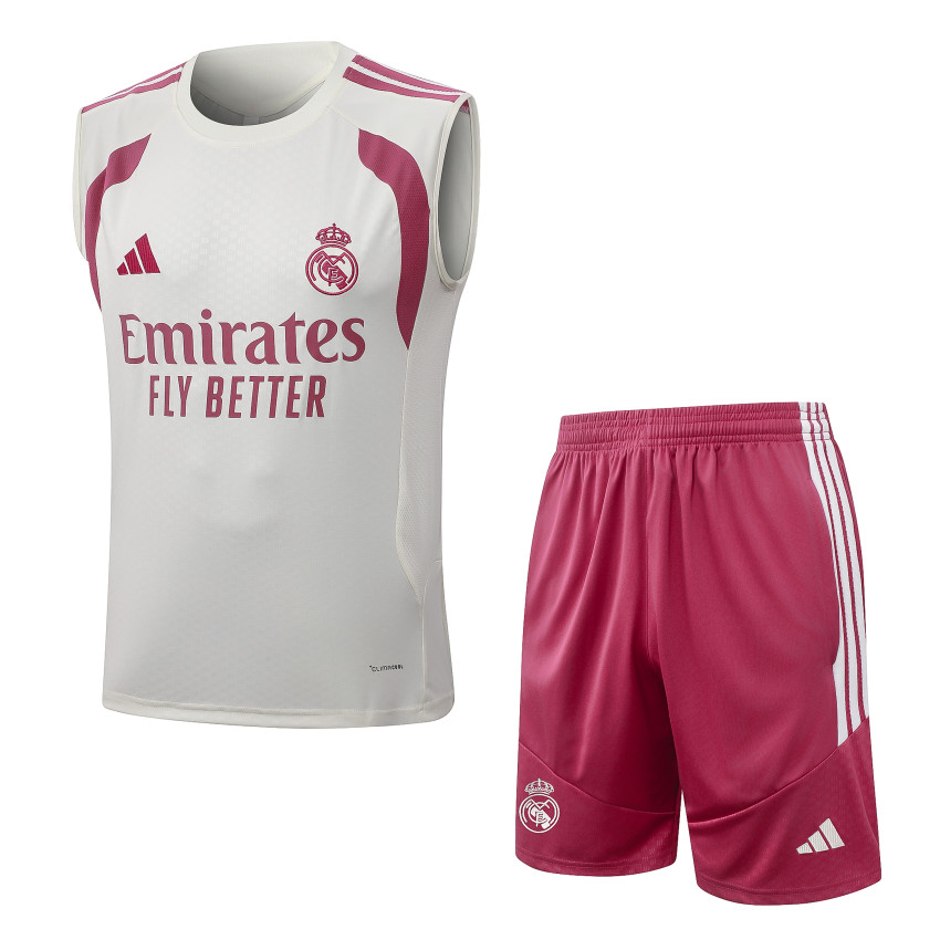 Singlet Short Real Madrid 2026/27 Beige Rood