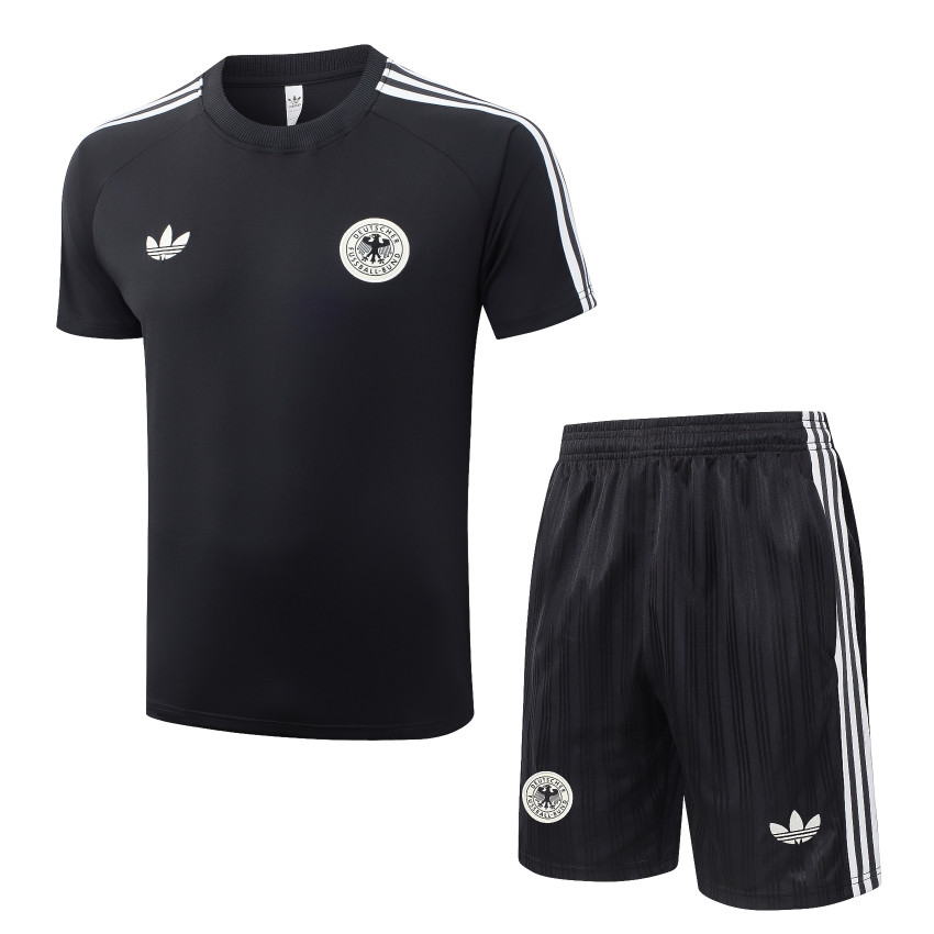 Set Shirt Short Duitsland 2026/27 Zwart Wit