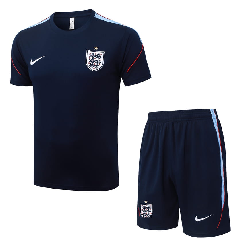 Set Shirt Short Engeland 2026/27 Blauw Donker