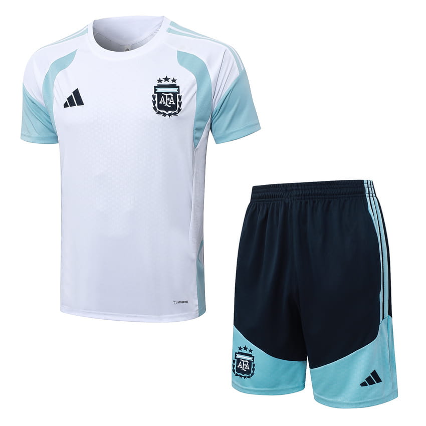 Set Shirt Short Argentinië 2026/27 Wit Blauw