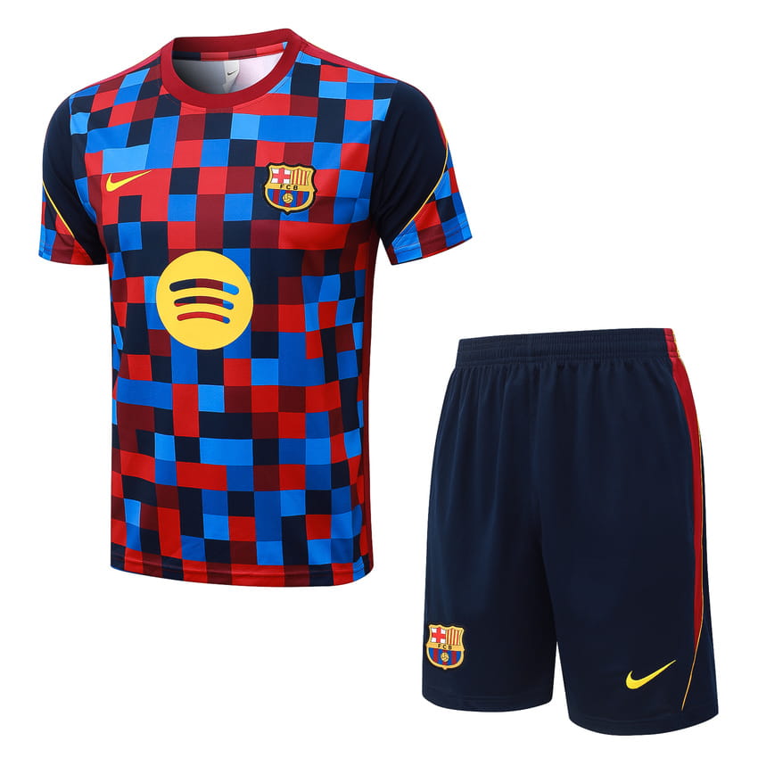 Set Shirt Short Barca 2026/27 Blauw Rood