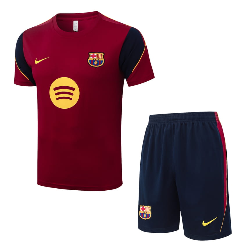 Set Shirt Short Barca 2026/27 Rood Donker