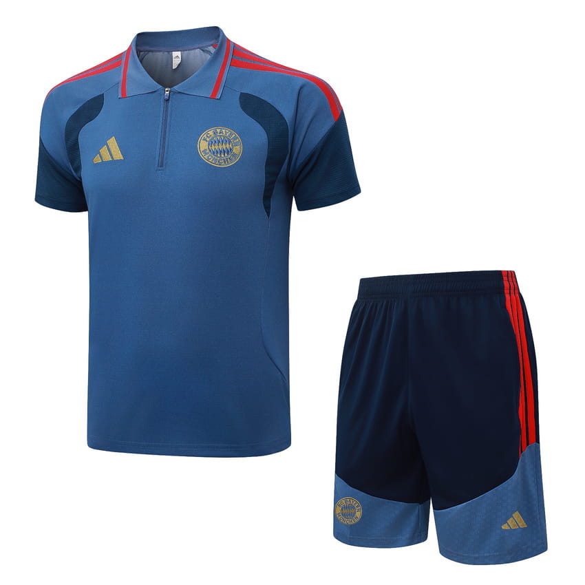 Trainingspak Polo Bayern Munich 2026/27 Blauw Licht