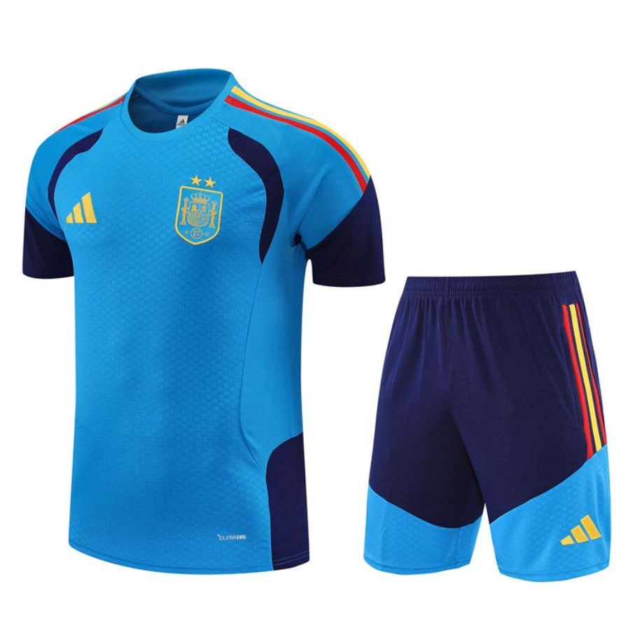 Set Shirt Short Spanje 2 sterren 2026/27 Blauw Licht