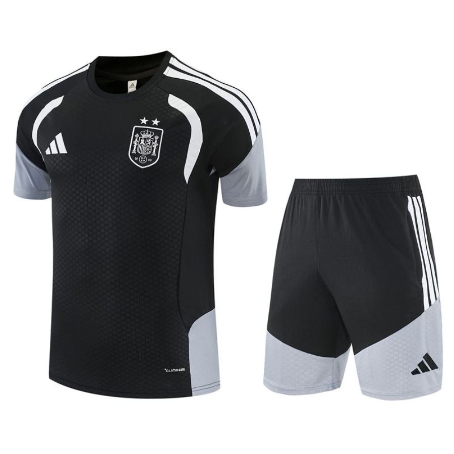 Set Shirt Short Spanje 2 sterren 2026/27 Zwart