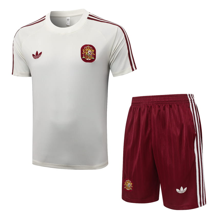 Set Shirt Short Spanje 2026/27 Wit Rood
