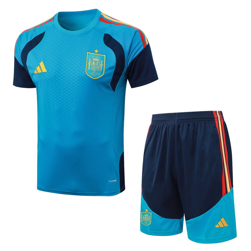 Set Shirt Short Spanje 2026/27 Blauw Licht