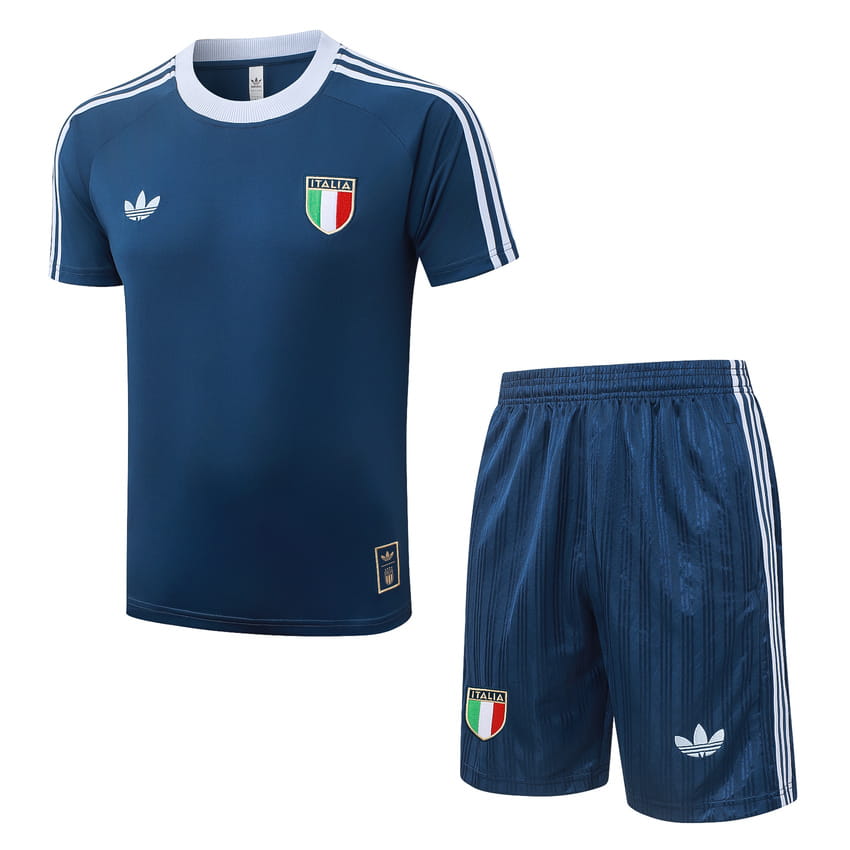 Set Shirt Short Italië 2026/27 Blauw Donker