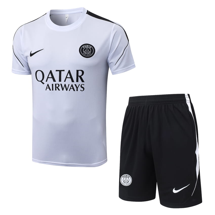 Set Shirt Short PSG 2026/27 Wit Zwart