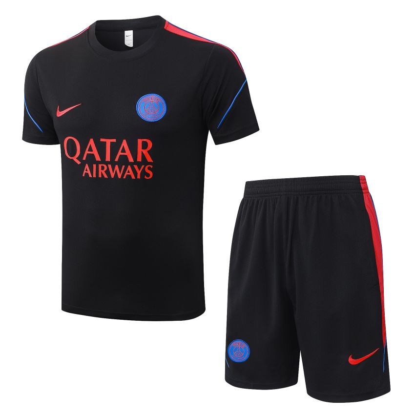 Set Shirt Short PSG 2026/27 Zwart Rood