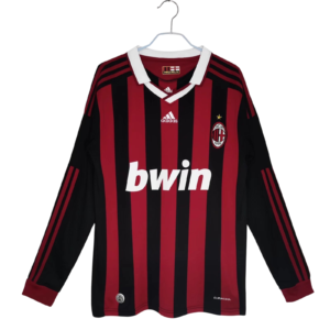Shirt AC Milan Lange Mouwen 2009 2010 Thuis