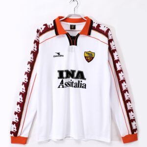Shirt AS Roma Lange Mouwen 1999 2000 Uit