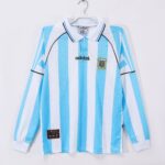 Shirt Argentinië Lange Mouwen 1996 1997 Thuis Seizoen