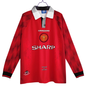 Shirt Manchester United Lange Mouwen 1996 1997 Thuis