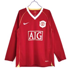Shirt Manchester United Lange Mouwen 2006 2007 Thuis