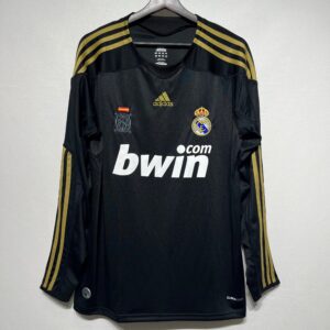Shirt Real madrid Lange Mouwen 2009 2010 Uit