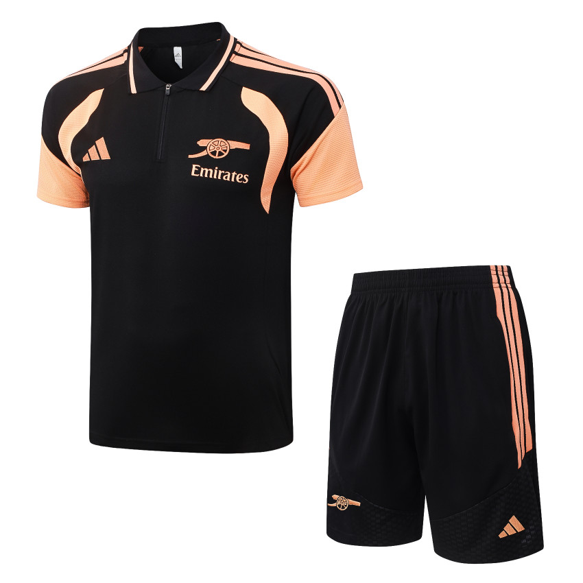 Trainingspak Polo Arsenal 2026/27 Zwart Oranje