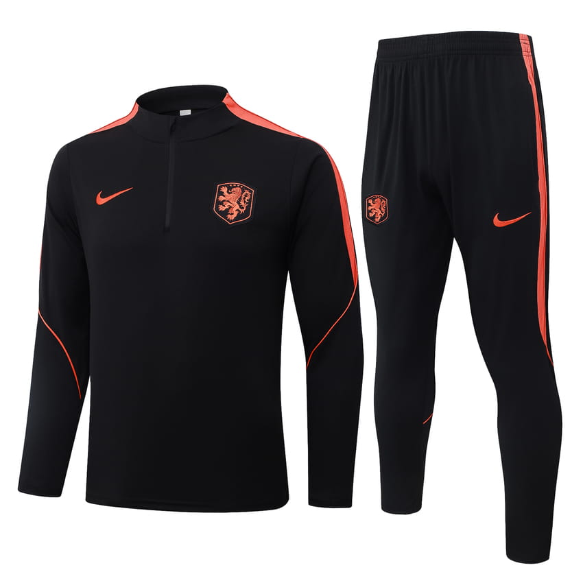 Trainingspak Training Nederland 2026/27 Zwart Oranje