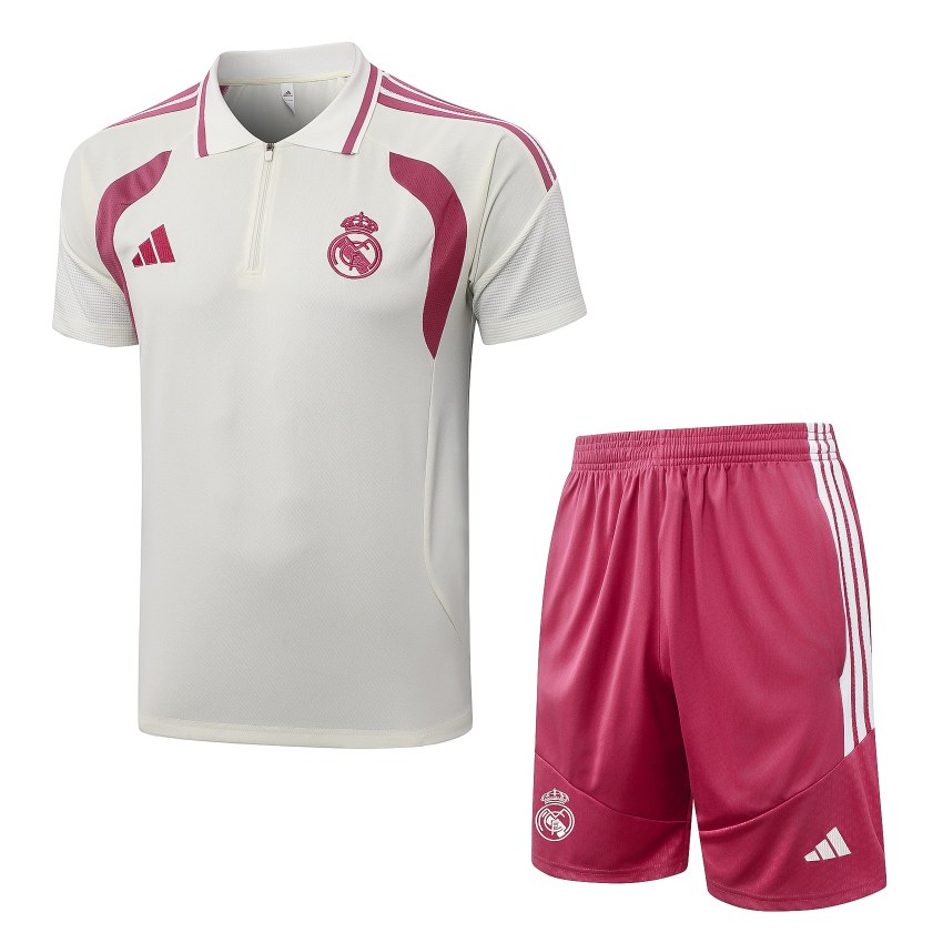 Trainingspak Polo Real Madrid 2026/27 Beige Rood