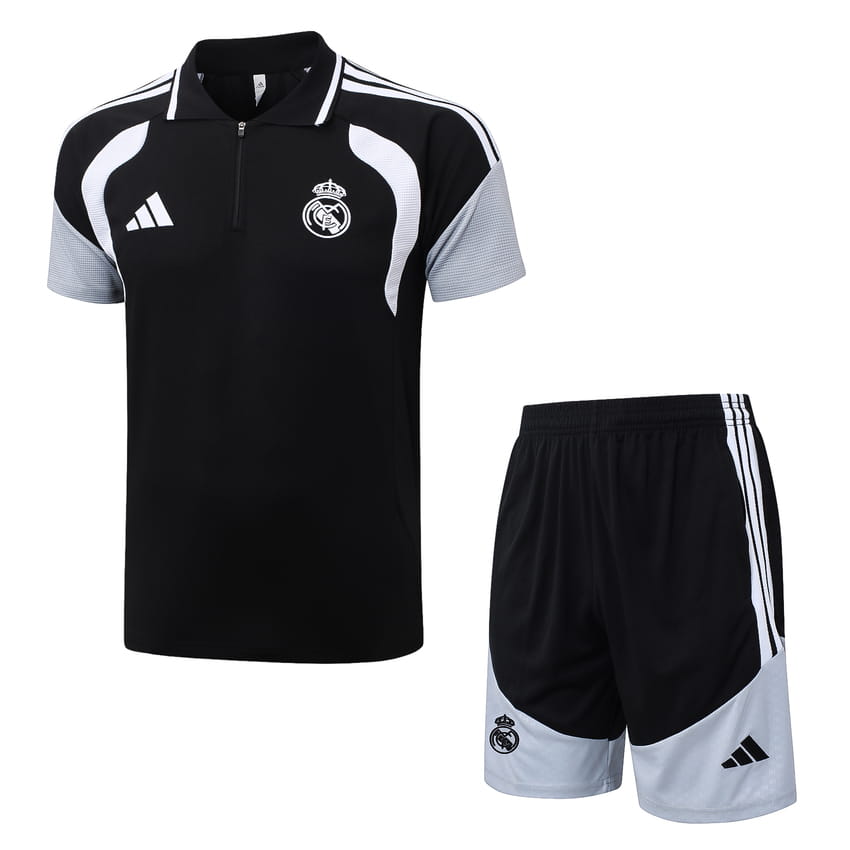 Trainingspak Polo Real Madrid 2026/27 Zwart Wit