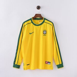 Shirt Brazilië Lange Mouwen 1998 Thuis